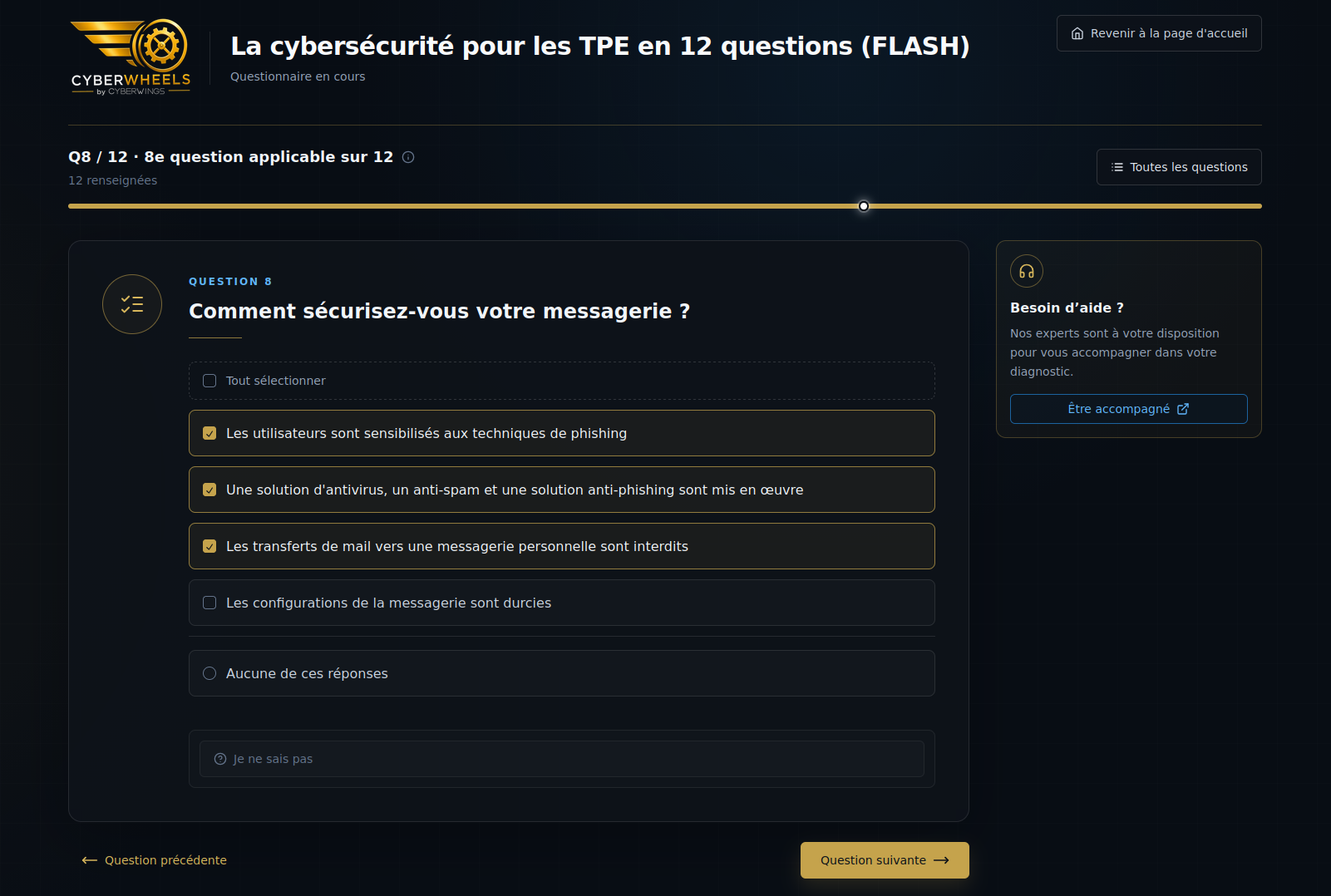 Questionnaire guid&eacute; de Diagator